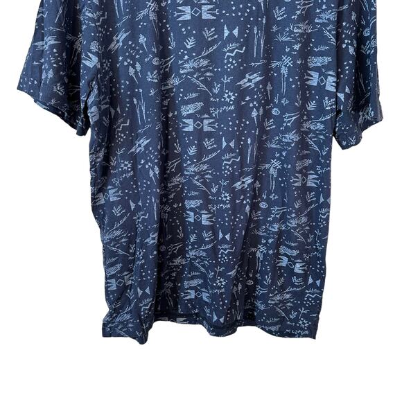 MBX Men's Graphic Cotton Crew Neck Short Sleeve T-Shirt Blue Size Large - Picture 4 of 7